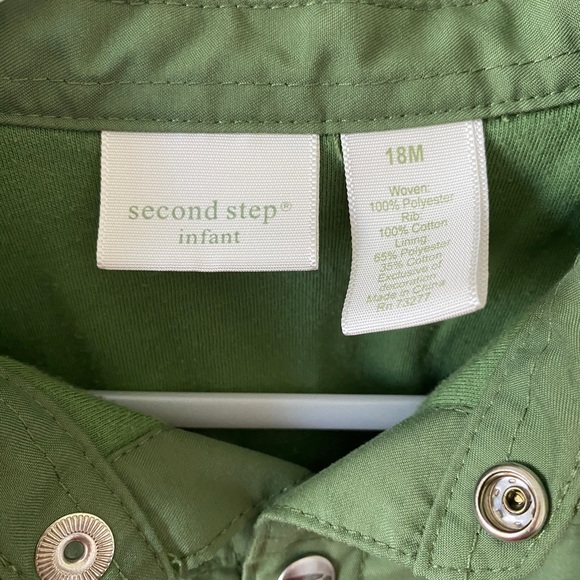 Second Step Infant Army Green Pilot Utility Jacket - Picture 3 of 5